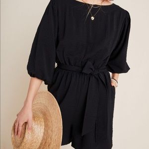Anthropologie Black Romper